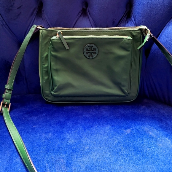 Tory Burch Bags Tory Burch Green Crossbody Poshmark